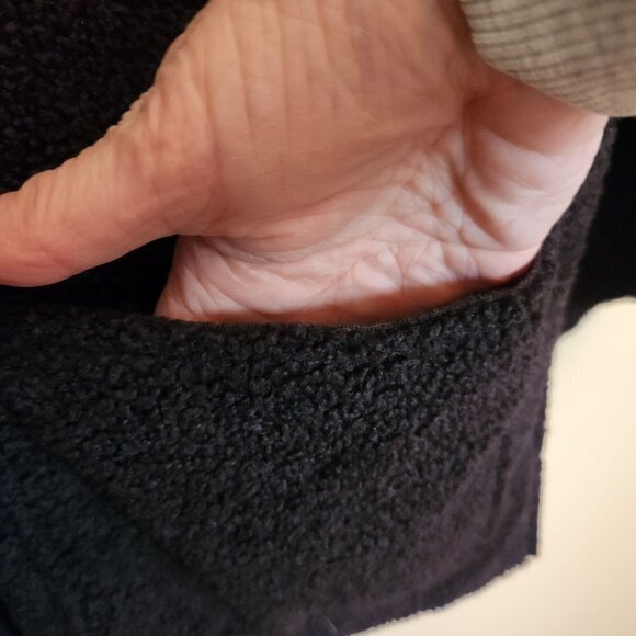 Max Studio Chocolate Brown Fluffy Hook Bar Jacket Size S - Picture 5 of 7